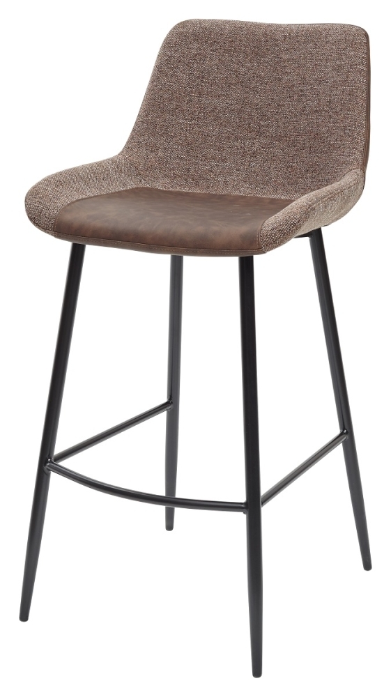 Барный стул BIARRITZ BAR BROWN, ткань M-City MC60977