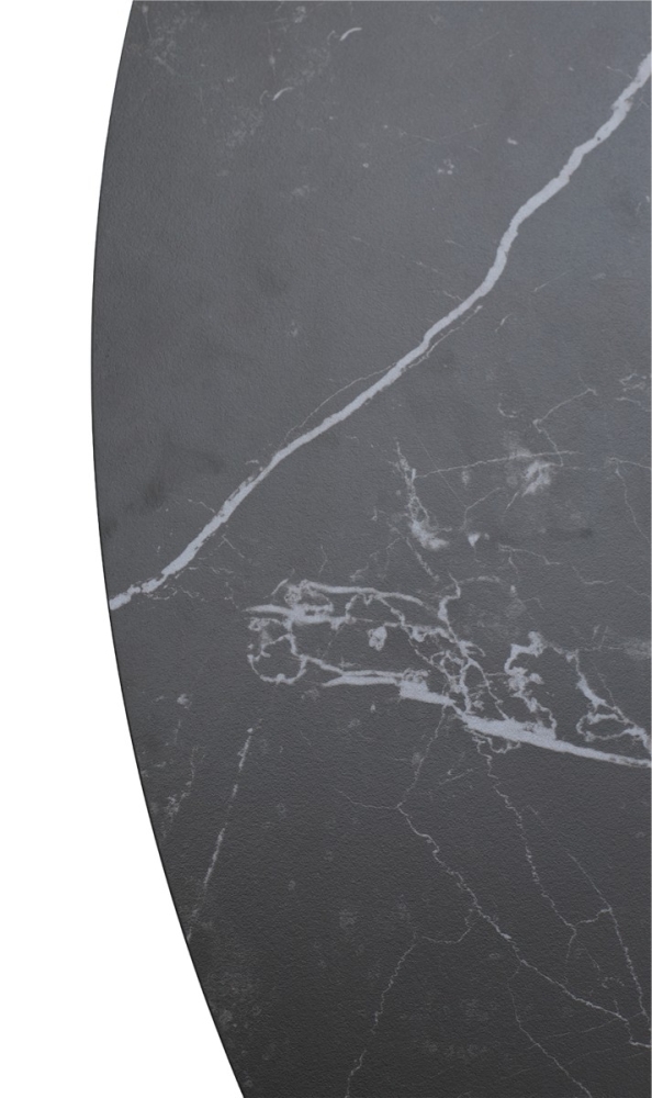 Товар Стол TERNI 120 MATT BLACK MARBLE SOLID CERAMIC Черный мрамор матовый, керамика /Черн.каркас, ®DISAUR MC63540