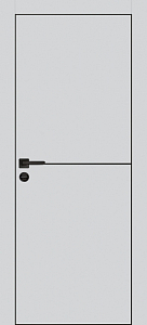 Товар Межкомнатная дверь ПХ-19 черная кромка с 4-х ст. Сапфир матовый
