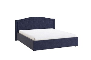 Кровать 1.6 Верона 2 с основанием синий (велюр) MBS7693