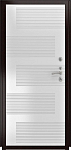 Дверь ДвериПРО Д-68 ФЛ-185 (10мм, ПВХ ясень белый) DPRO195584 фото