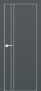 Товар Межкомнатная дверь ПХ-20  AL кромка с 4-х ст. Графит матовый
