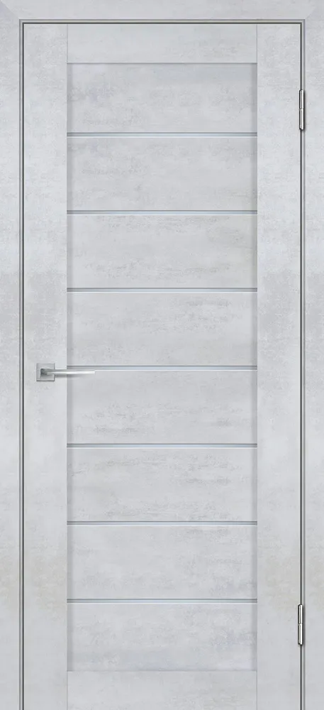 Межкомнатная дверь Лайт-08  нанотекс бетон снежный