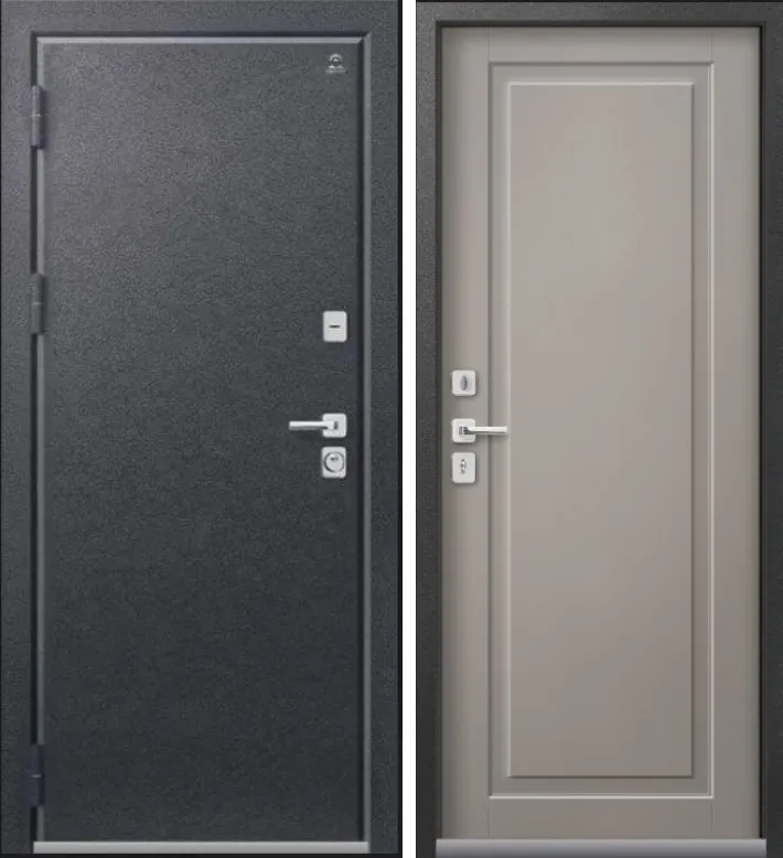 Дверь Термо-4 Антрацит Муар - Кашемир Грей DIS007381