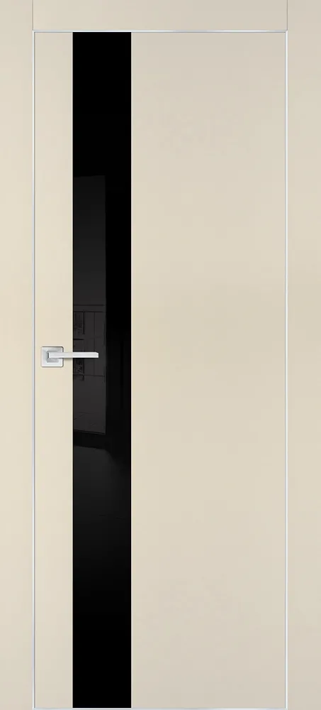 Межкомнатная дверь ПХ-10  AL кромка с 4-х ст. Бежевый матовый