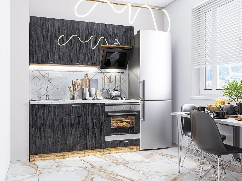 Валерия-М-06 Черный металлик дождь VI66768