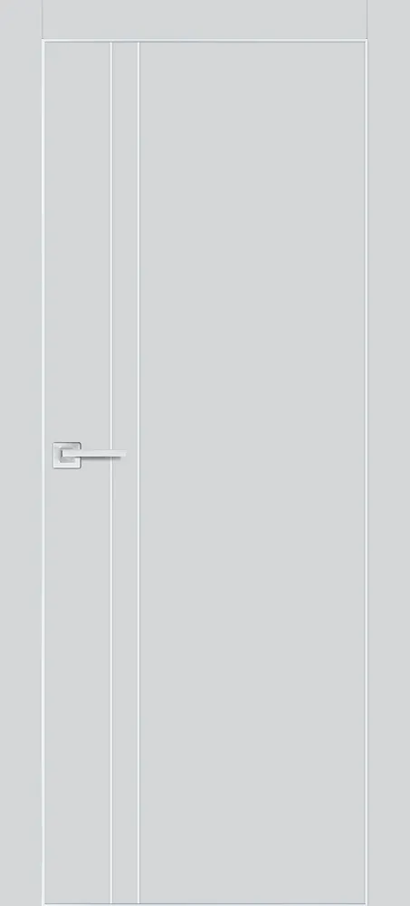 Межкомнатная дверь ПХ-20  AL кромка с 4-х ст. Сапфир матовый